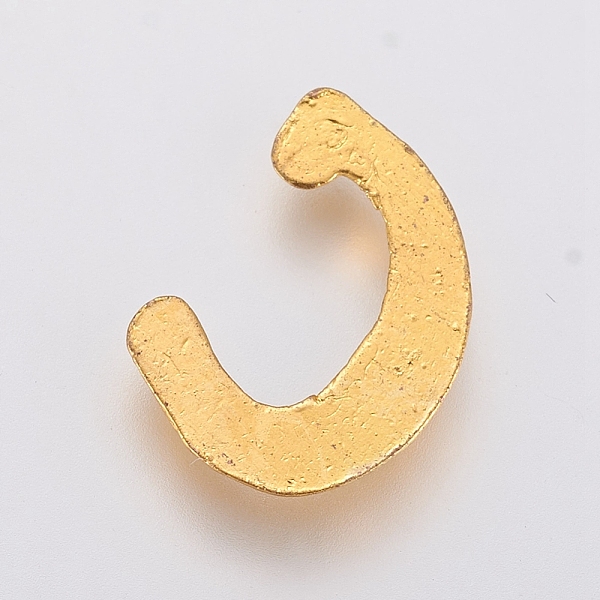 

PandaHall Alloy Cabochons, Letter, Golden, Letter.C, C: 9x7x1mm Alloy Letter C