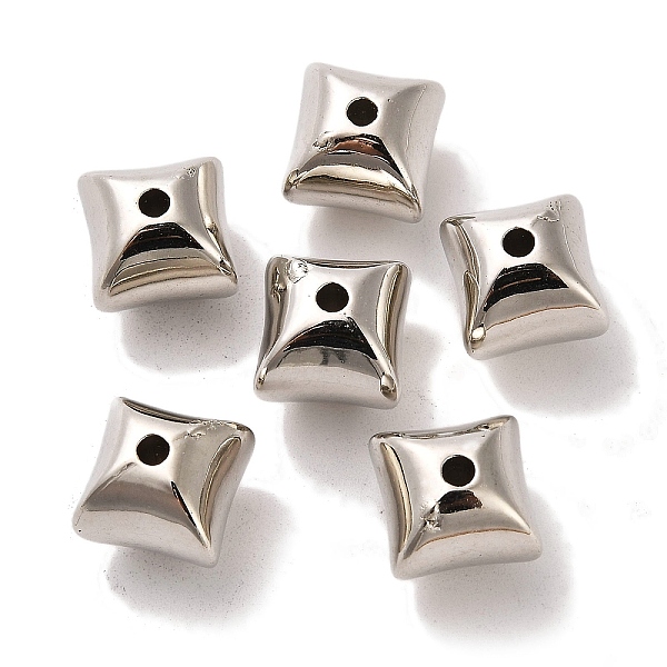 

PandaHall CCB Plastic Beads, Square, Platinum, 11x11mm, Hole: 2mm Plastic Square