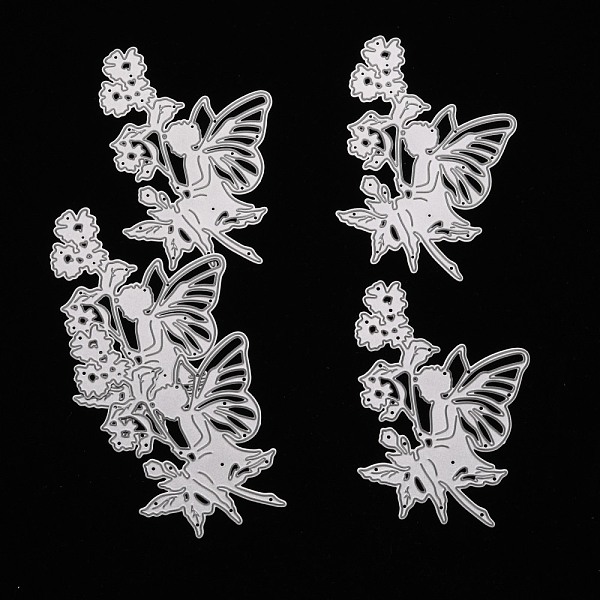 

PandaHall Fairy Carbon Steel Cutting Dies Stencils, for DIY Scrapbooking/Photo Album, Decorative Embossing DIY Paper Card, Matte Platinum...