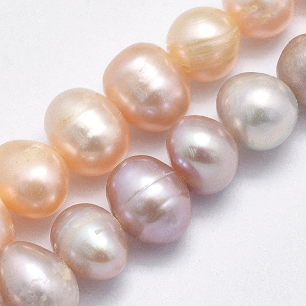 

PandaHall Natural Cultured Freshwater Pearl Beads Strands, Potato, Mixed Color, 6~7x6mm, Hole: 0.8mm, about 59pcs/strand, 13.6 inch(34.5cm)..., Multicolor