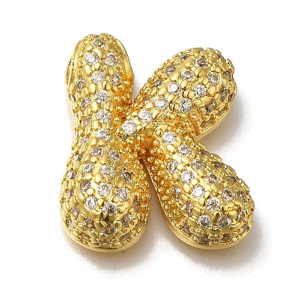

PandaHall Brass with Cubic Zirconia Pendant, Letter K, Letter K, 22x19x7mm, Hole: 4mm Brass+Cubic Zirconia Letter K Clear