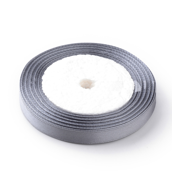 

PandaHall High Dense Single Face Satin Ribbon, Polyester Ribbons, Slate Gray, 3/8 inch(9~10mm), about 25yards/roll, about 10rolls/group...