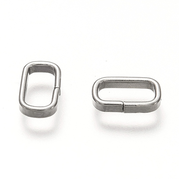 

PandaHall 304 Stainless Steel Open Quick Link Connectors, Rectangle, Stainless Steel Color, 10x6x2mm, Inner Diameter: 8x4mm 304 Stainless...