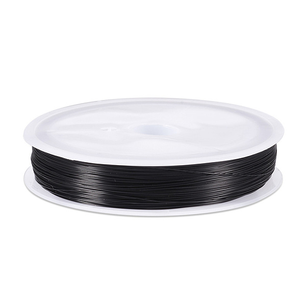

PandaHall Copper Jewelry Wire, Round, Black, 0.3mm, about 236.22 Feet(72m)/Roll Copper Round Black