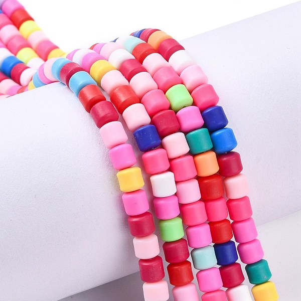 

PandaHall Handmade Polymer Clay Bead Strands, Column, Colorful, 6.5x6mm, Hole: 1.2mm, about 61pcs/strand, 15.75 inch(40cm) Polymer Clay...