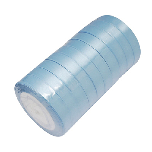 

PandaHall Single Face Satin Ribbon, Polyester Ribbon, Light Blue, about 3/4 inch(20mm) wide, 25yards/roll(22.86m/roll), 250yards/group...