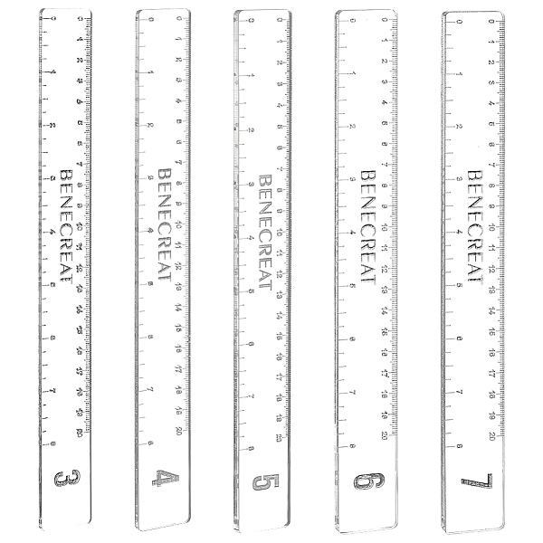 

PandaHall 10Pcs 5 Style Acrylic Clay Depth Guides, Rectangle, Clear, 29.5x250x2.5~7mm, 2pcs/style Acrylic Rectangle Clear