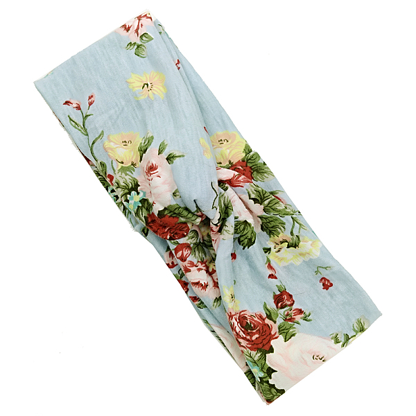 

PandaHall Elastic Headbands for Girls, Hair Accessories, Aqua, 19.68 inch(500mm)x80mm Cloth Cyan