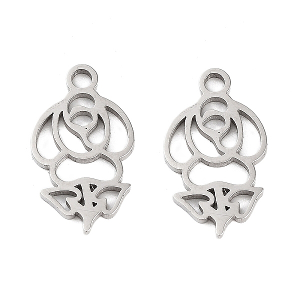 

PandaHall 316 Surgical Stainless Steel Pendants, Laser Cut, Flower Charm, Stainless Steel Color, 15x9x1mm, Hole: 1.5mm 316 Surgical...