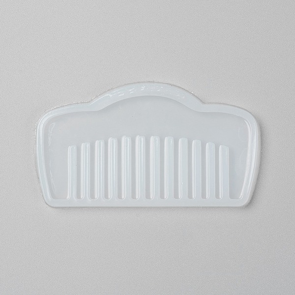 

PandaHall Food Grade Silicone Molds, Fondant Molds, For DIY Cake Decoration, Chocolate, Candy, UV Resin & Epoxy Resin Jewelry Making, Comb..., White