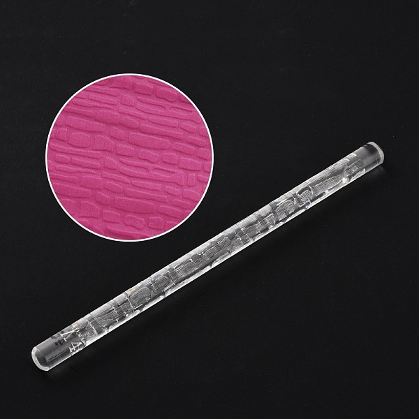 

PandaHall Acrylic Clay Pattern Rollers, for Baking Embossed Cookies, Kitchen Tool, Clay Tool, Other Pattern, 16.5~16.7x0.95~1cm Acrylic..., Clear