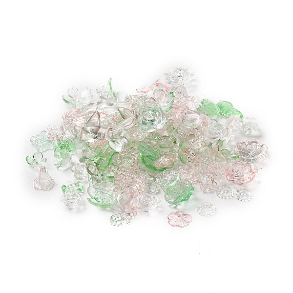 

PandaHall DIY Baroque Jewelry Making Finding Kit, Including Transparent Gradient Acrylic Charms and Beads, Mixed Shapes, Dark Sea Green...