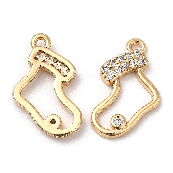 

PandaHall Brass Micro Pave Cubic Zirconia Pendants, Nickel Free, Socking, Real 18K Gold Plated, 16.5x10x2mm, Hole: 1.2mm Brass+Cubic..., Clear