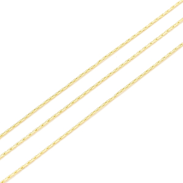 PandaHall Brass Coreana chain, Long-Lasting Plated, with Spool, Cadmium Free & Lead Free, Soldered, Real 18K Gold Plated, 0.8mm, about 32.8...