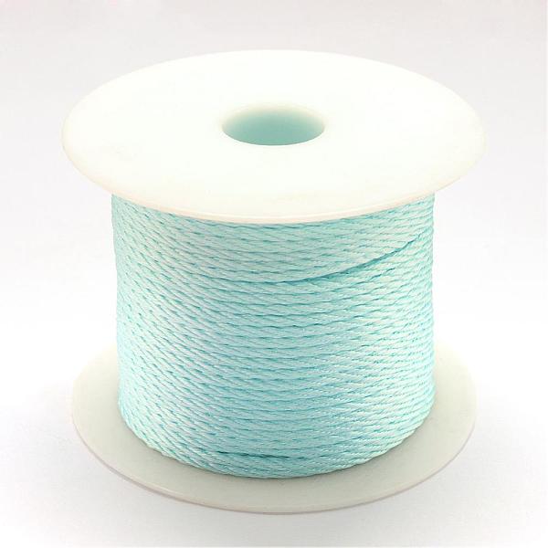 

PandaHall Braided Nylon Thread, Light Sky Blue, 2mm, about 54.68 yards(50m)/roll Nylon