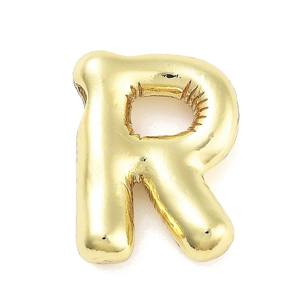 

PandaHall Rack Plating Brass Pendants, Long-Lasting Plated, Real 18K Gold Plated, Letter R, 20.5x15.5x4mm, hole: 3.5x2.5mm Brass Letter R