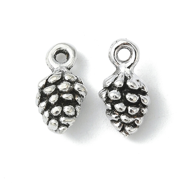 

PandaHall Tibetan Style Pendants, Cadmium Free & Nickel Free & Lead Free, Antique Silver Color, Pine Cone, 13x7x5.5mm, Hole: 2mm Alloy Fruit