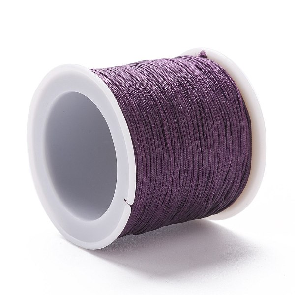 

PandaHall Braided Nylon Thread, DIY Material for Jewelry Making, Purple, 0.8mm, 100yards/roll Nylon Purple