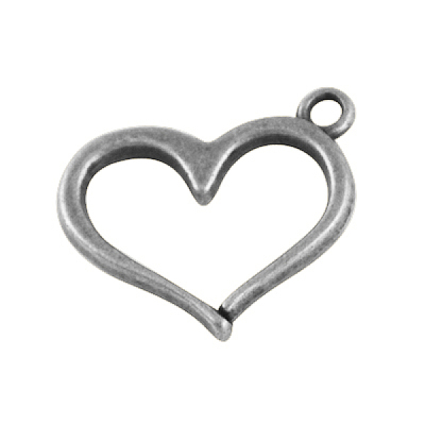 

PandaHall Ideas for Valentines Gifts for Him Alloy Pendants, Lead Free, Heart, Antique Silver, 12x15x2mm Alloy Heart