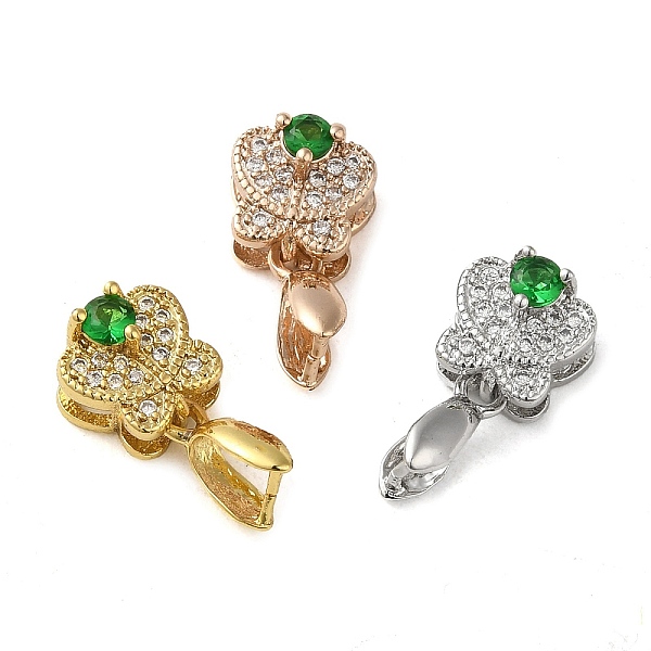 

PandaHall Rack Plating Brass Micro Pave Cubic Zirconia Ice Pick Pinch Bails, Long-Lasting Plated, Lead Free & Cadmium Free, Butterfly, Mixed..., Clear