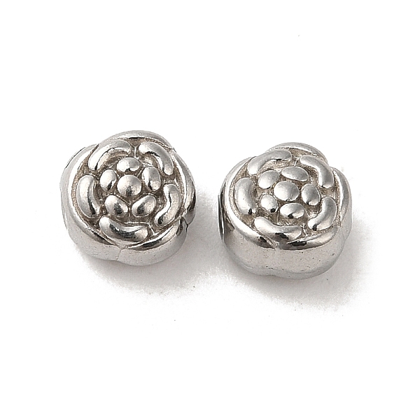 

PandaHall 304 Stainless Steel Beads, Flower, Stainless Steel Color, 6x4.5mm, Hole: 1.2mm 304 Stainless Steel Flower