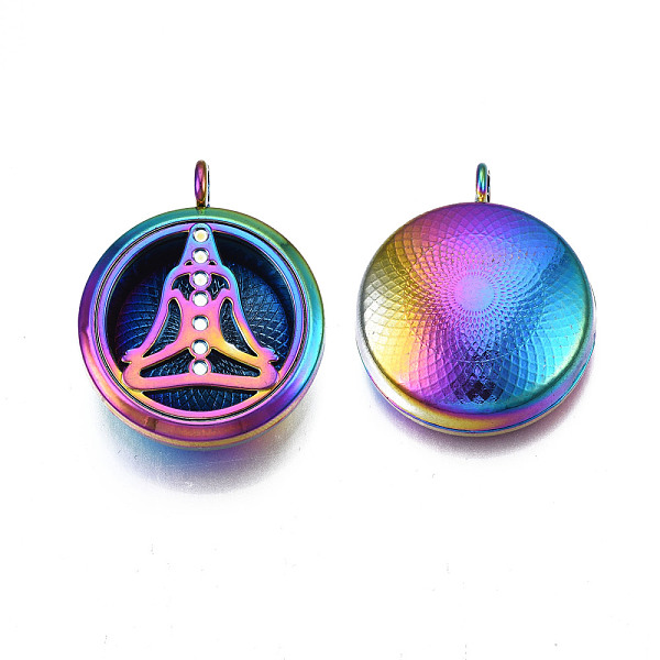 

PandaHall Rack Plating Alloy Diffuser Locket Pendants Enamel Settings, with Magnetic, Cadmium Free & Nickel Free & Lead Free, Flat Round...