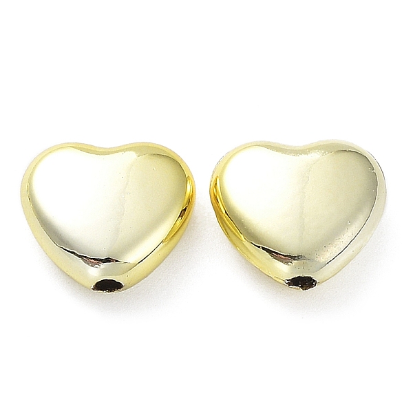 

PandaHall Acrylic Beads, CCB Plastic Beads, Heart, Golden, 11.5x12.5x5mm, Hole: 1.8mm Plastic Heart