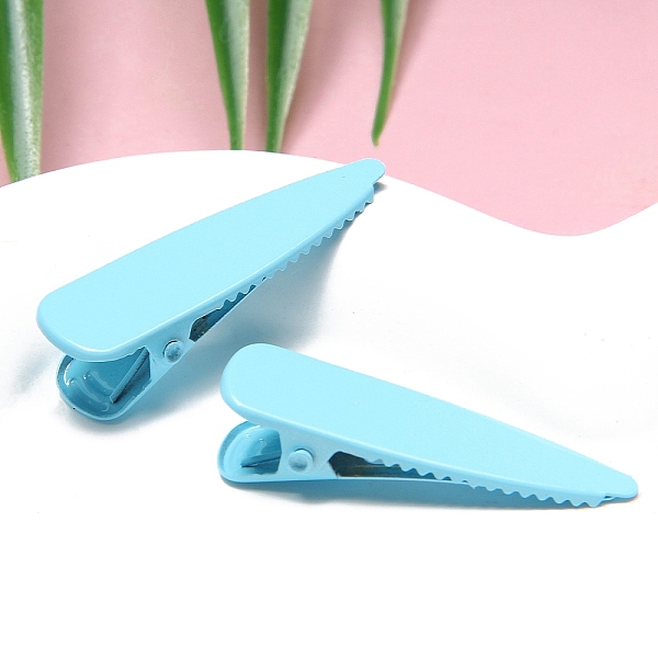 

PandaHall Macaron Color Alloy Alligator Hair Clips, Hair Accessories for Girls Women, Teardrop, Cyan, 40x14mm Alloy Teardrop Cyan