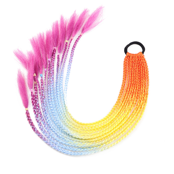 High Temperature Fiber Colored Braids Hair Piece Ponytail Dreadlocks Hair Ornaments