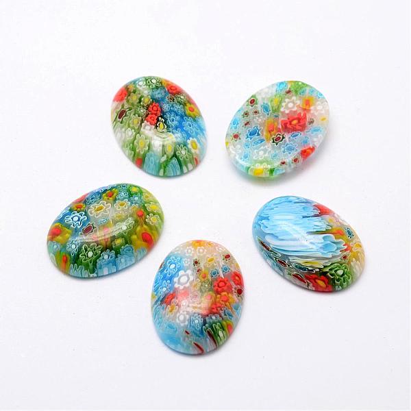 Handgefertigte Millefiori Glas Cabochons