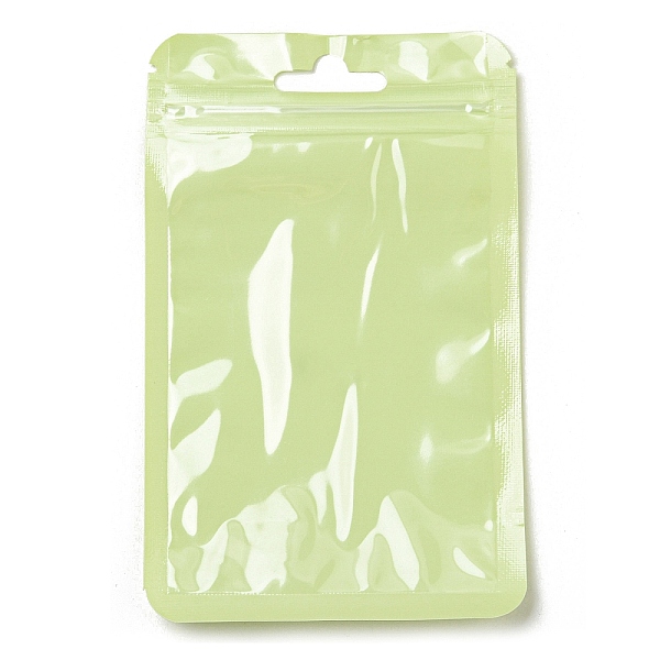 

PandaHall Rectangle Plastic Yin-Yang Zip Lock Bags, Resealable Packaging Bags, Self Seal Bag, Light Green, 13x8x0.02cm, Unilateral Thickness...
