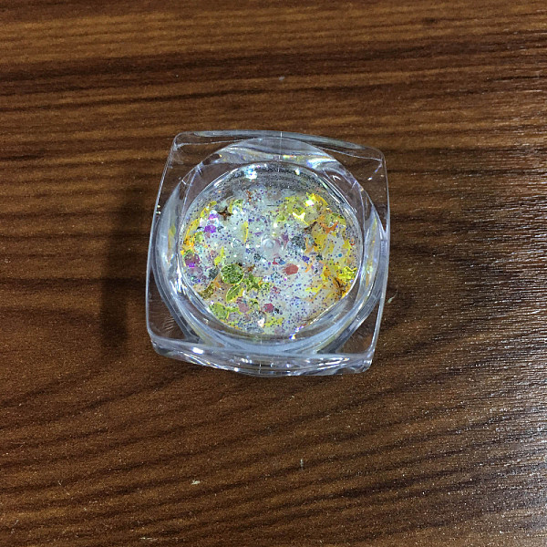 

PandaHall Shiny Nail Art Decoration Accessories, with Glitter Powder and Sequins, DIY Sparkly Paillette Tips Nail, Pale Green, 1~3.5x1~3.5mm...