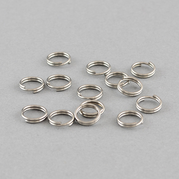 

PandaHall 304 Stainless Steel Split Rings, Double Loops Jump Rings, Stainless Steel Color, 7x1.4mm, Inner Diameter: 5.6mm 304 Stainless...