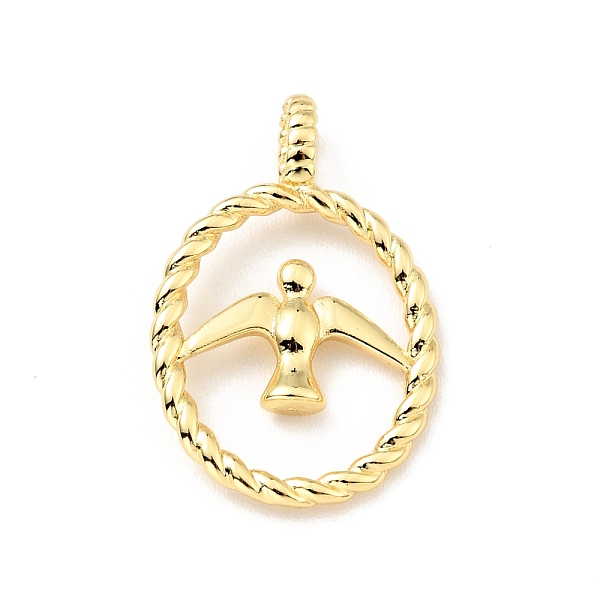 

PandaHall Brass Pendants, Cadmium Free & Lead Free, Oval with Bird, Real 18K Gold Plated, 21.5x14x2mm, Hole: 2x3mm Brass Oval