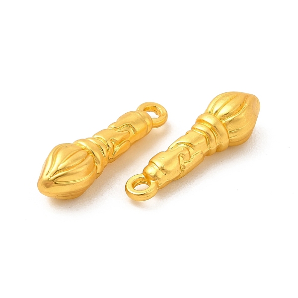 

PandaHall Rack Plating Alloy Pendants, Lead Free & Cadmium Free & Nickel Free, Brush Pen Charm, Matte Gold Color, 19x5.5x5mm, Hole: 1.5mm...