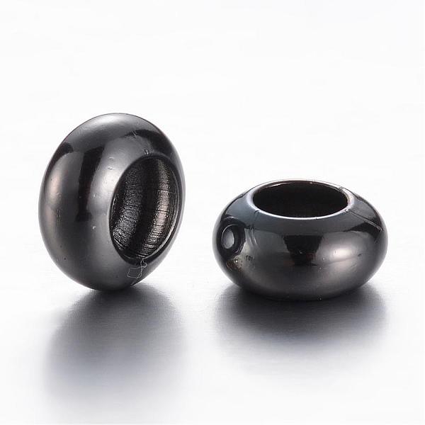 

PandaHall Brass Spacer Beads, Rondelle, Gunmetal, 8x4mm, Hole: 4mm Brass Rondelle
