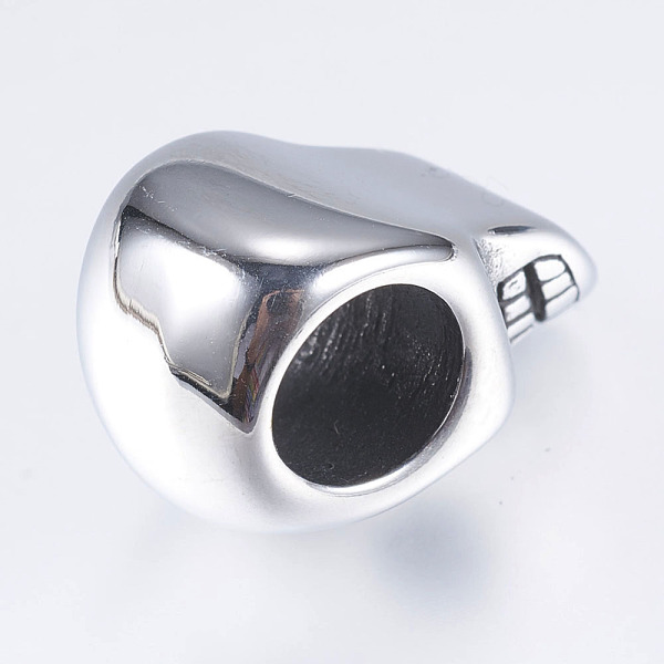 

PandaHall 304 Stainless Steel Beads, with Rhinestone, Skull, Antique Silver, 23x14x14mm, Hole: 8.5mm 304 Stainless Steel Skull Black