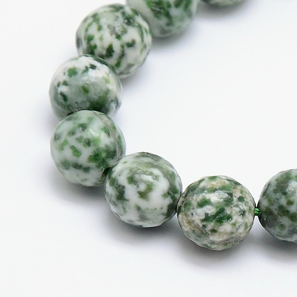 

PandaHall Natural Green Spot Jasper Beads Strands, Round, Faceted, 12mm, Hole: 1mm, about 32pcs/strand, 15.5 inch Green Spot Jasper Round...