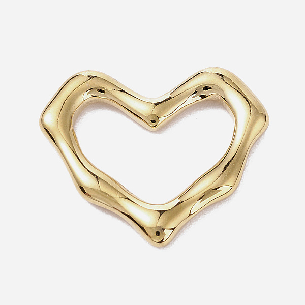 

PandaHall Vacuum Plating 304 Stainless Steel Linking Rings, Heart, Golden, 16.5x19x2.5mm, Inner Diameter: 13x11mm 304 Stainless Steel Heart