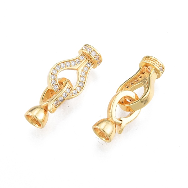 

PandaHall Brass Fold Over Clasps, with Crystal Rhinestone Findings, Real 18K Gold Plated, Clasp: 13.5x7.5x5.5mm, Inner Diameter: 3.8x1.2mm..., Clear