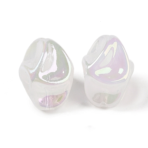 

PandaHall Opaque Acrylic Beads, Nuggets, White, 18x13x13mm, Hole: 1.8mm Acrylic Nuggets White