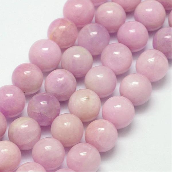 

PandaHall Natural Kunzite Beads Strands, Spodumene Beads, Round, 10mm, Hole: 1mm, about 38pcs/strand, 15.7 inch Kunzite Round Pink