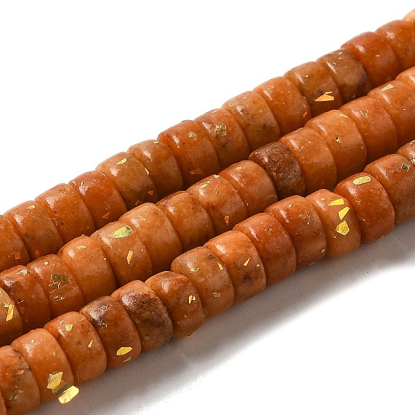 

PandaHall Natural Dolomite Beads Strands, with Synthetic Opal, Dyed, Disc, Heishi Beads, Orange Red, 6x3mm, Hole: 0.8mm, about 124pcs/strand...