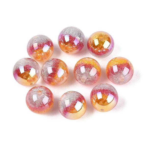Perlas redondas de resina luminiscentes con recubrimiento UV