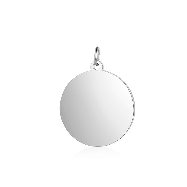 

PandaHall 201 Stainless Steel Pendants, Flat Round, Stamping Blank Tag, Stainless Steel Color, 16.5x14x1mm, Hole: 3.5mm 201 Stainless Steel...