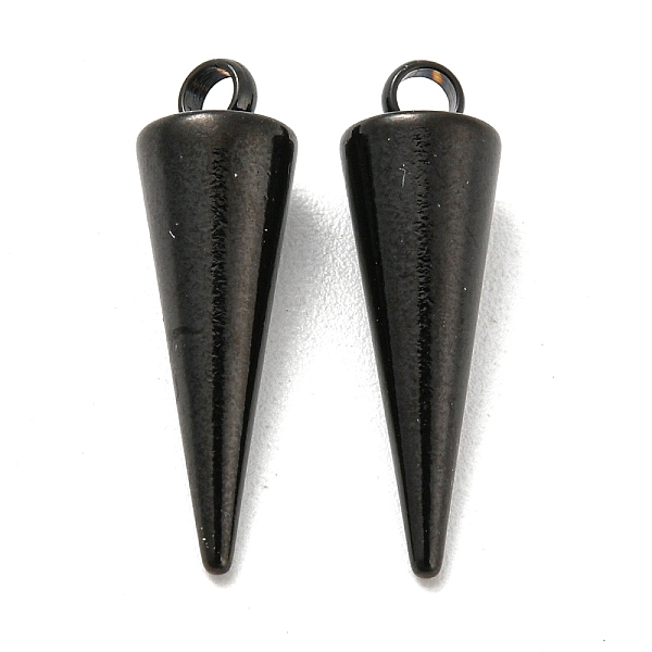 

PandaHall Ion Plating(IP) 304 Stainless Steel Pendants, Spike/Cone, Gunmetal, 13.5x7mm, Hole: 2mm 304 Stainless Steel Cone