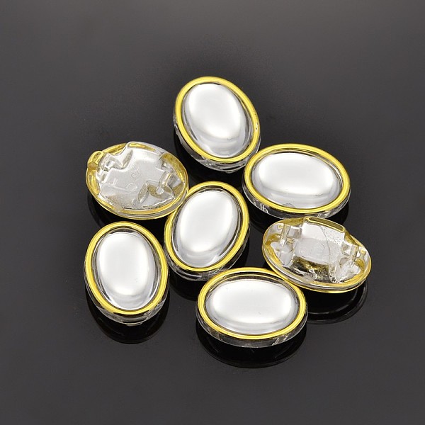 

PandaHall Sew on Taiwan Acrylic, Multi-strand Links, Garment Accessories, Oval, Clear, 17x13x8mm, Hole: 1mm Acrylic Rhinestone Oval Clear