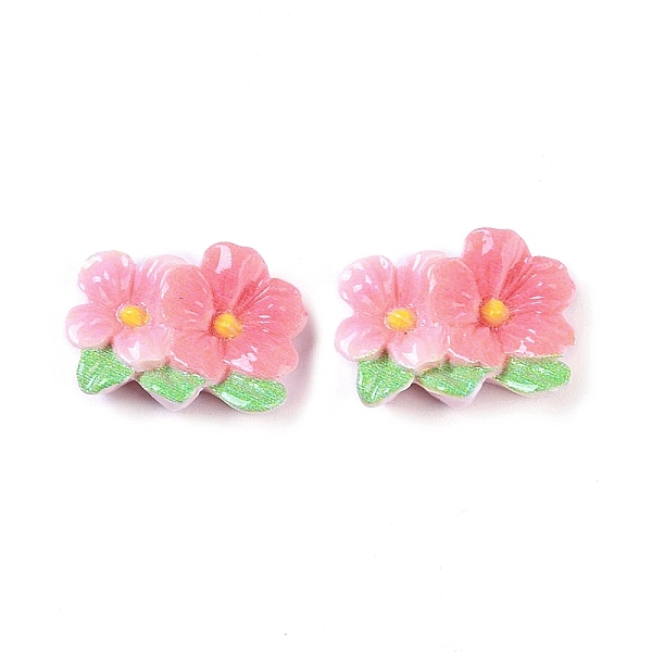 

PandaHall Opaque Resin Decoden Cabochons, Flower, Pearl Pink, 10x14x4.5mm Resin Flower