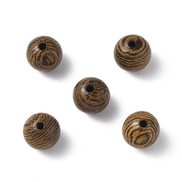 

PandaHall Wood Beads, Undyed, Round, Camel, 8mm, Hole: 1.6mm Wenge Round Brown