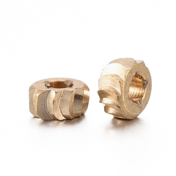 

PandaHall Brass Spacer Beads, Nickel Free, Flat Round, Raw(Unplated), 3x1.4mm, Hole: 1.2mm Brass Flat Round